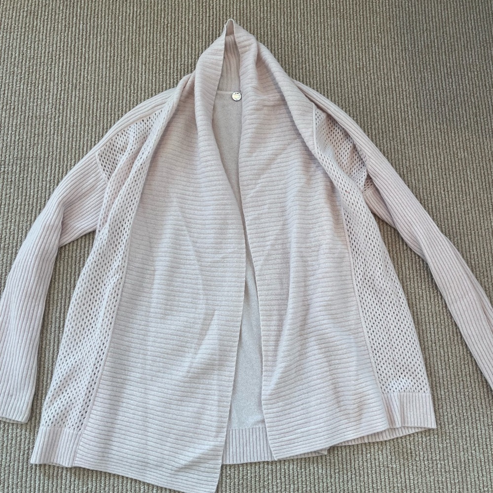 Margaret O'Leary Light Beige OpenCardigan - Picture 2 of 12